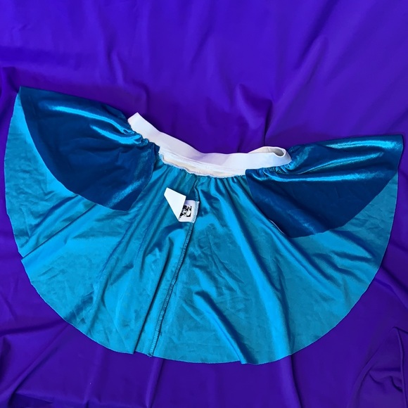 Skating/Dance (Adult) Skirt AquaVelvet Peplum NEW - Picture 6 of 9